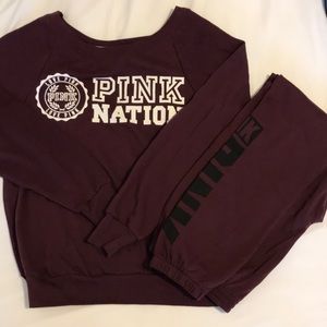 PINK 🎀 Victoria’s Secret NWT sweater and pants